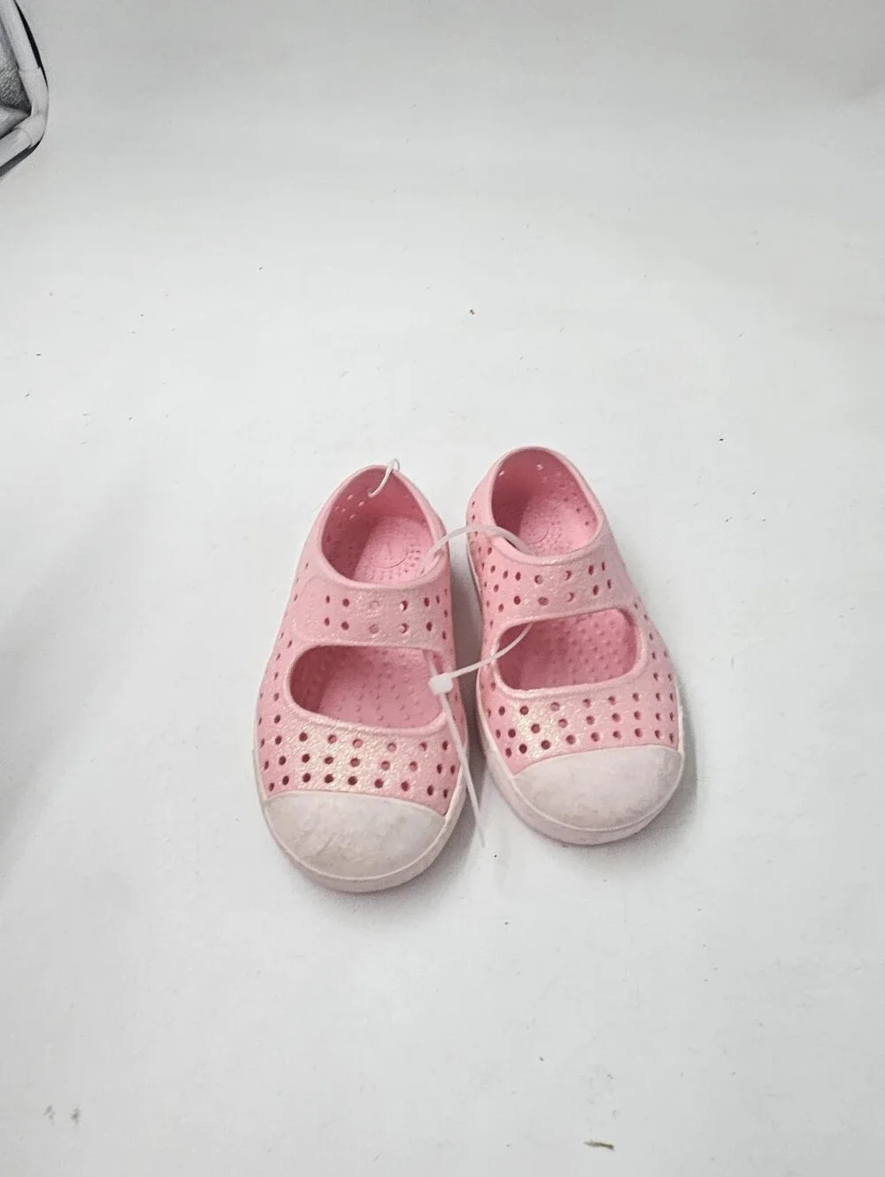 Native Shoes Kids Juniper Bling Mary Jane Pink Glitter Water Shoes Size C5 NWOT!